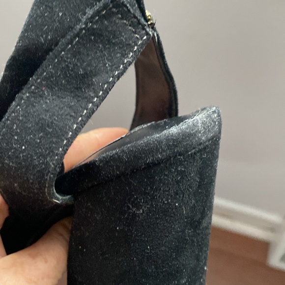 Steve Madden block heel lace up black shoes, size 7 - Picture 10 of 11